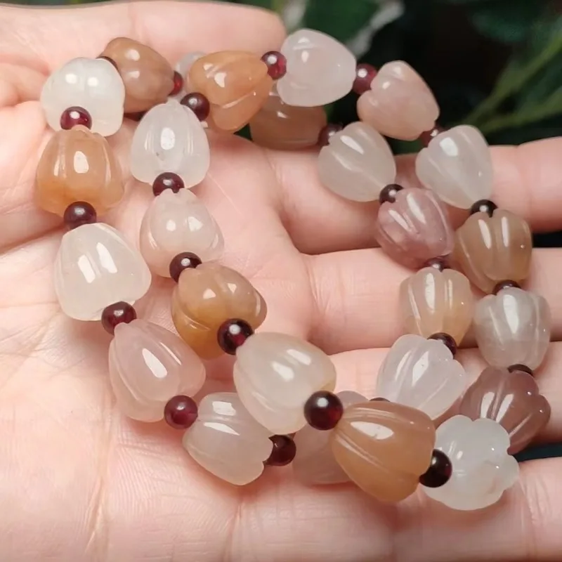 

Роскошный золотистый шелковый браслет в виде капсулы лотоса, увлажняющий парный браслет с розовым корнем лотоса в течение нескольких лет