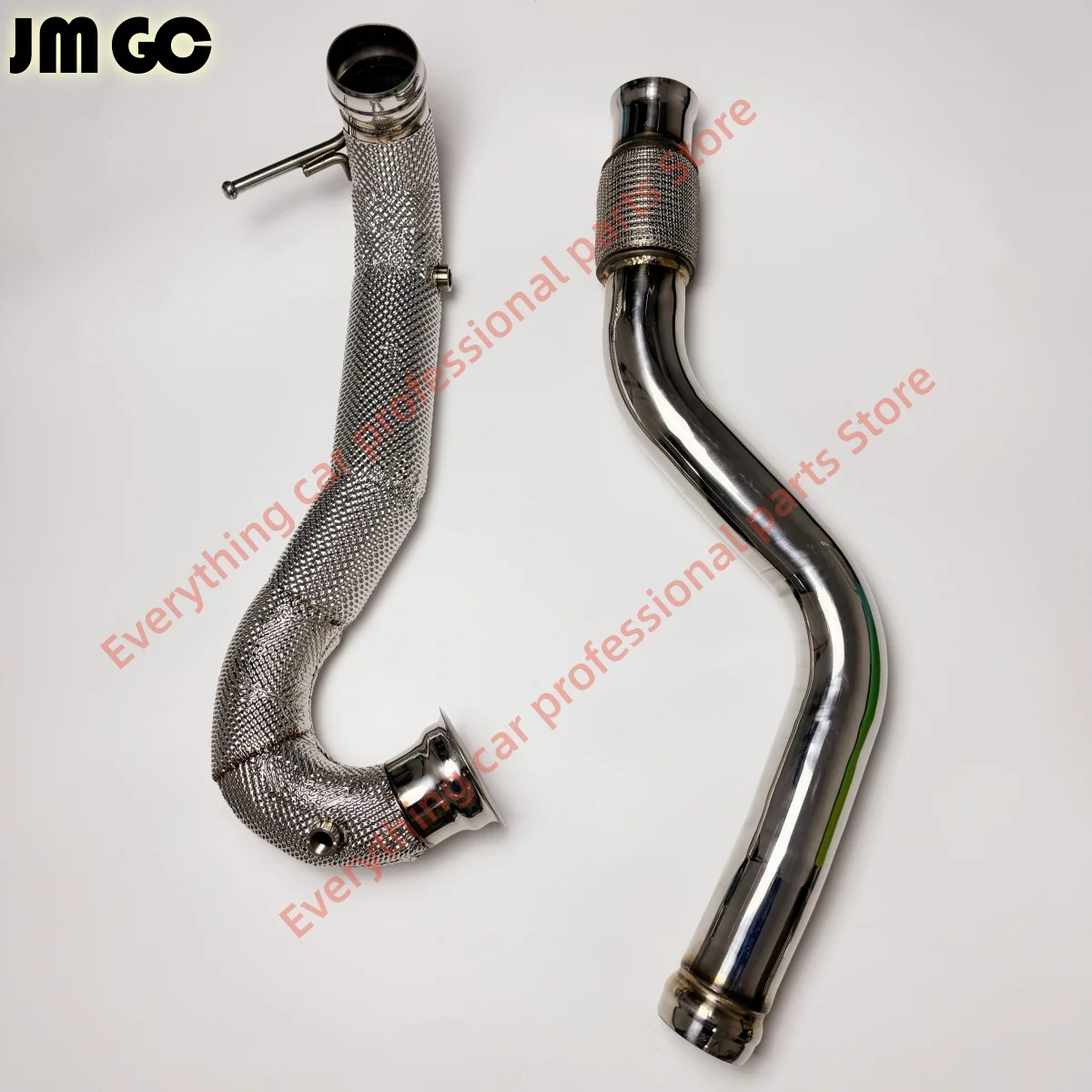 Autoauspuff passend für Mercedes Benz A45 CLA45 GLA45 W176 C117 Motor Geräuscharmes Geradeausrohr ohne Katalysator