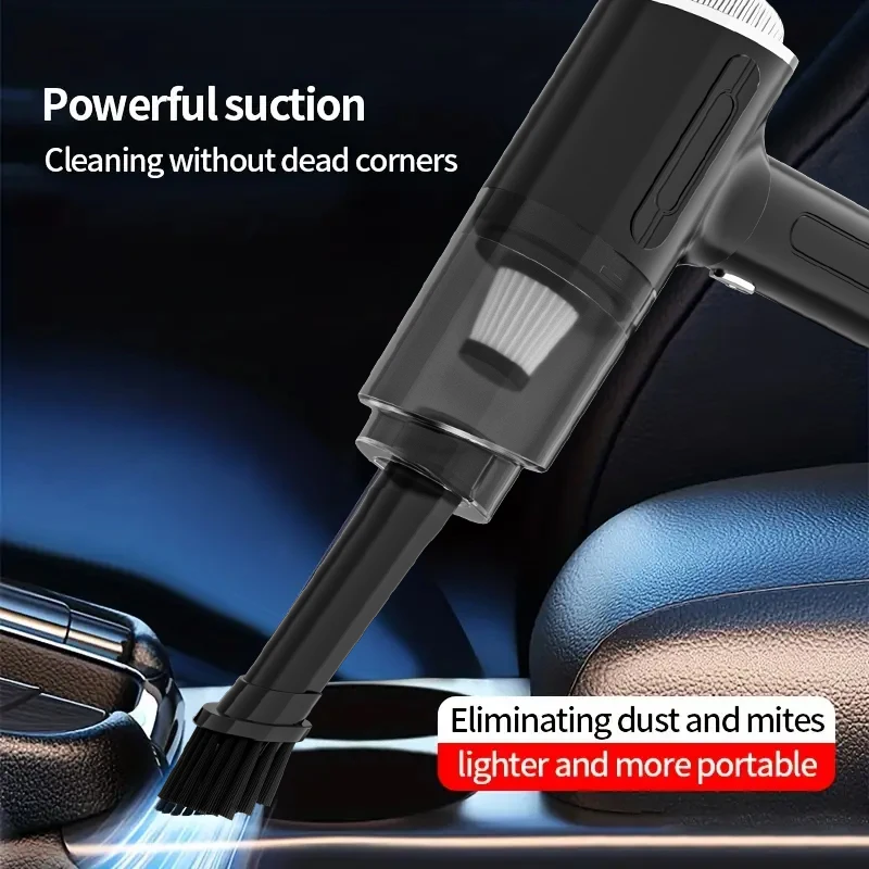 

Handheld Car Vacuum Cleaner / Blower & Pump, Electric Air Duster, Keyboard Duster with LED Lights