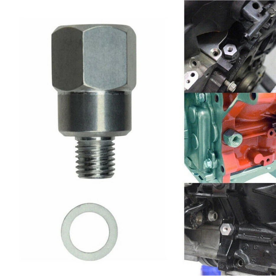 Coolant Temperature Sensor Adapter for LS Swap Gauge M12-1.5 to 3/8 Inch NPT Sensor