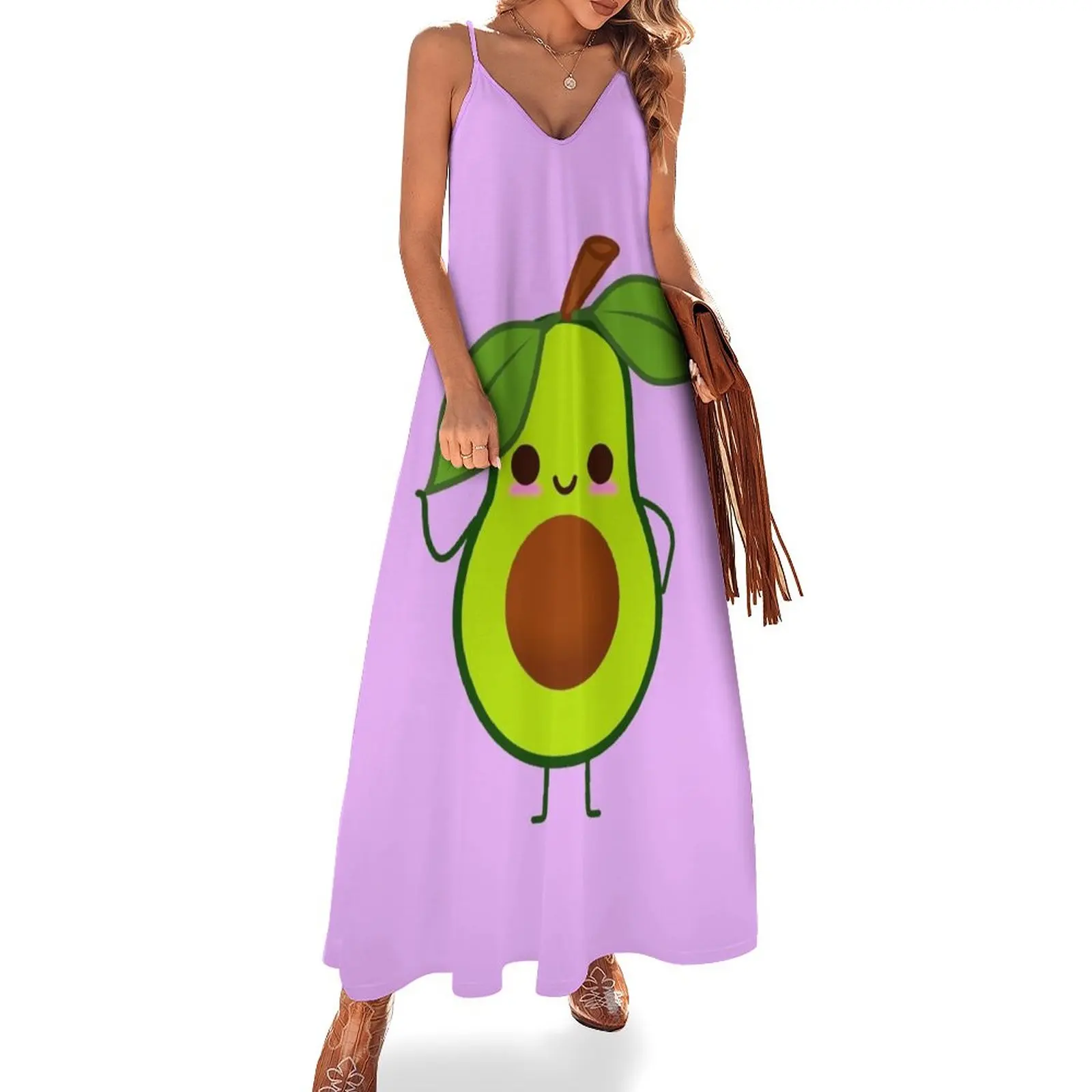 

avocado Sleeveless Dress ladies dresses for special occasions Women's skirt