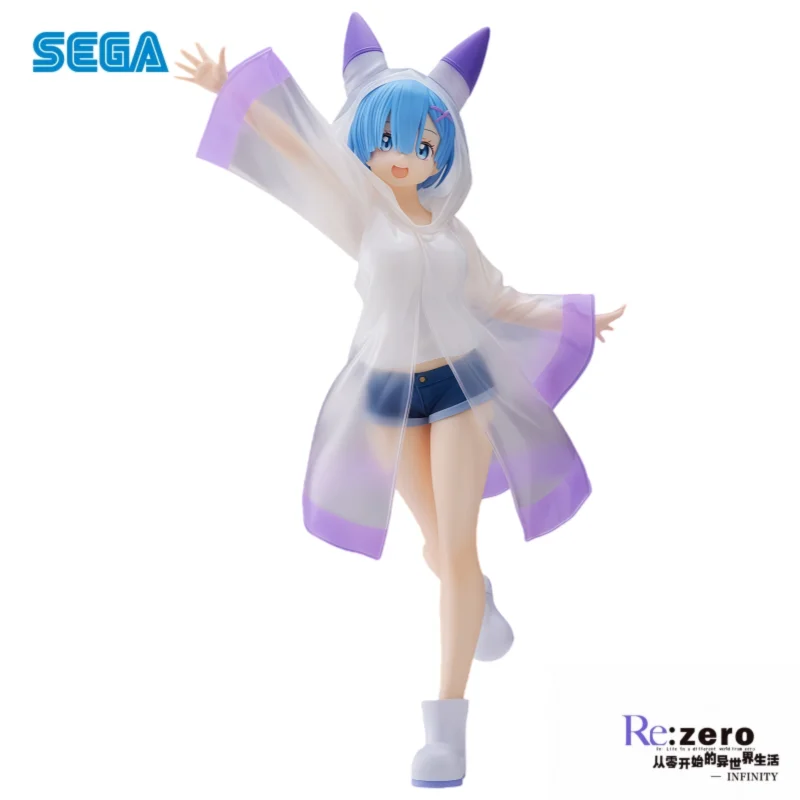 Auf Lager Sega Original Re Zero – Starting Life In Another World Rem Ram Actionfigur Modellpuppe Brandneues Spielzeug in Box Garage