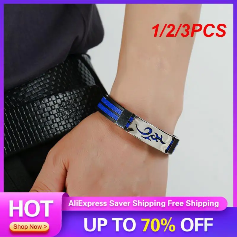 1/2/3PCS Silicone Bracelet Silica Gel Hypoallergenic Fire Cloud Bracelet Popular Accessories Need Bracelet Girl Practical Boys