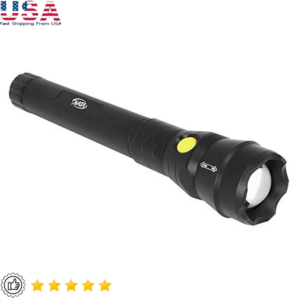 

1000LM Rechargeable Flashlight Adjustable Beam 225LM Safe Mode 4 Hour Runtime Durable Nylon Holster Belt Clip Ideal Outdoor Use