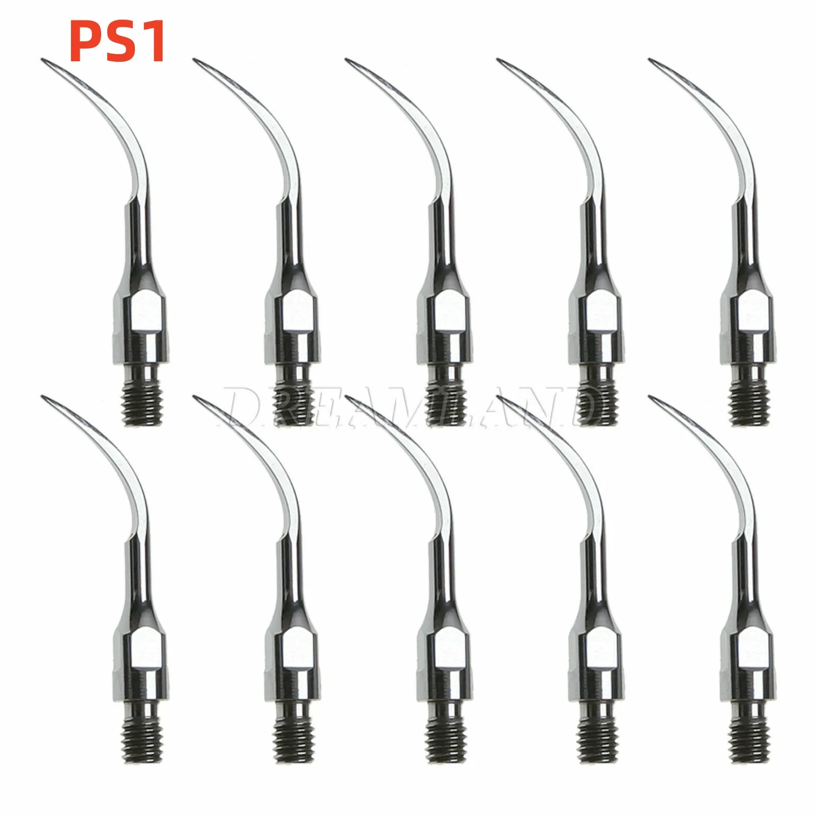 

10PCS Dental Ultrasonic Piezo Scaler Scaling Endo Perio Tip PS1 Fit SIRONA Scaler