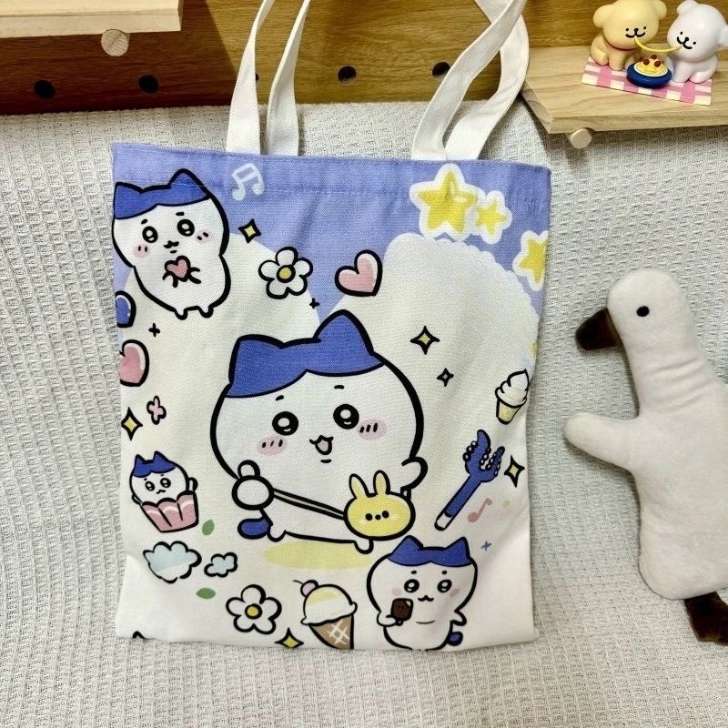 Large-capacity Storage Bag Student Storage Backpack Single-shoulder Bag Canvas Bag Cartoonish and Cute Handbag Shopping Bag view 2