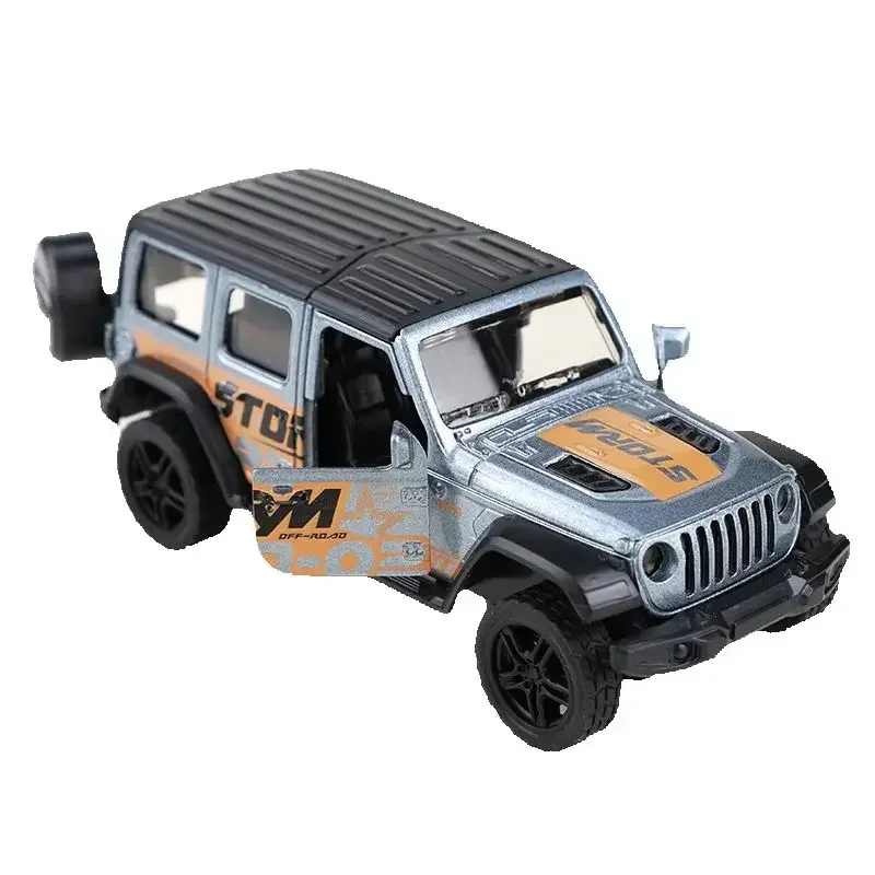 

Литая под давлением модель внедорожного автомобиля, реалистичная детская игрушечная машина с 3 открывающимися дверцами