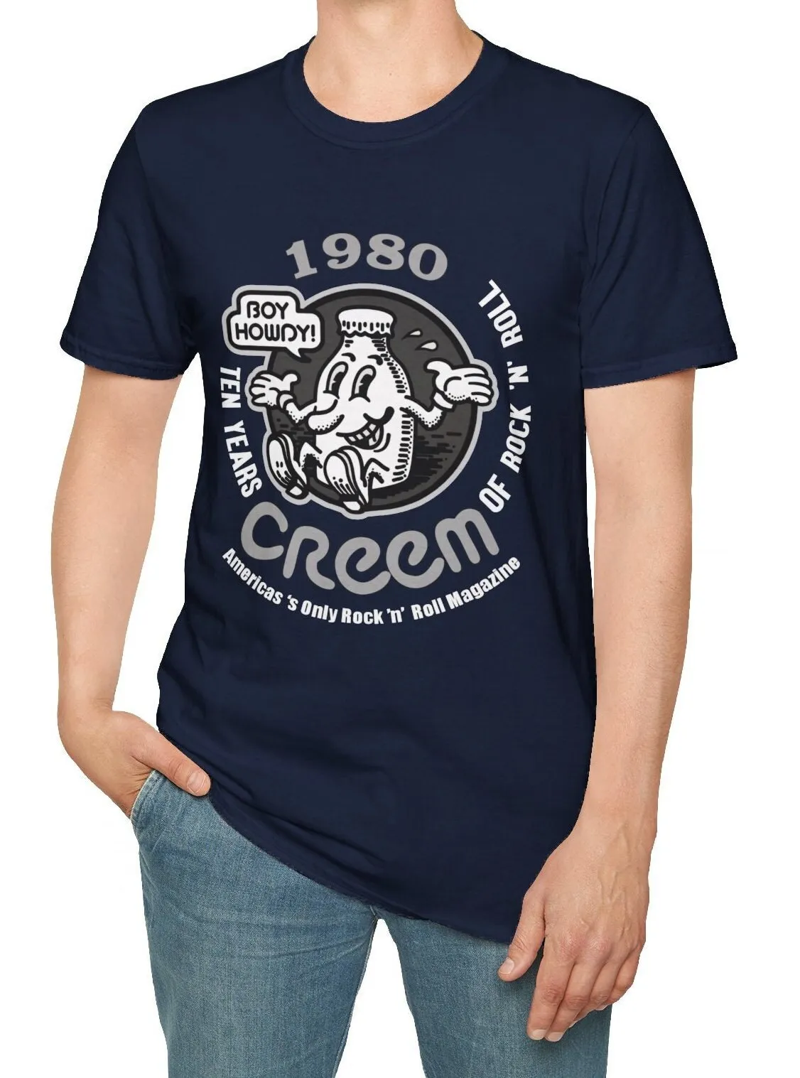 Vintage Style Creem Magazin Softstyle T Shirt