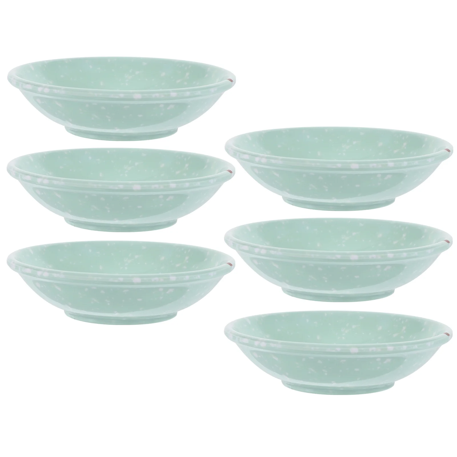 

6pcs Multi Use Melamine Sauce Plates Dipping Bowls for Condiment Soy Oil Kitchen Dining Set