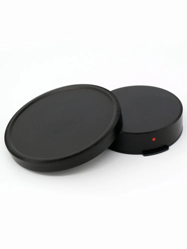 غطاء عدسة معدني لـ Carl Zeiss Ikon Contarex Planar 55mm F1.4 / 50mm F2 غطاء خلفي أمامي أسود فضي