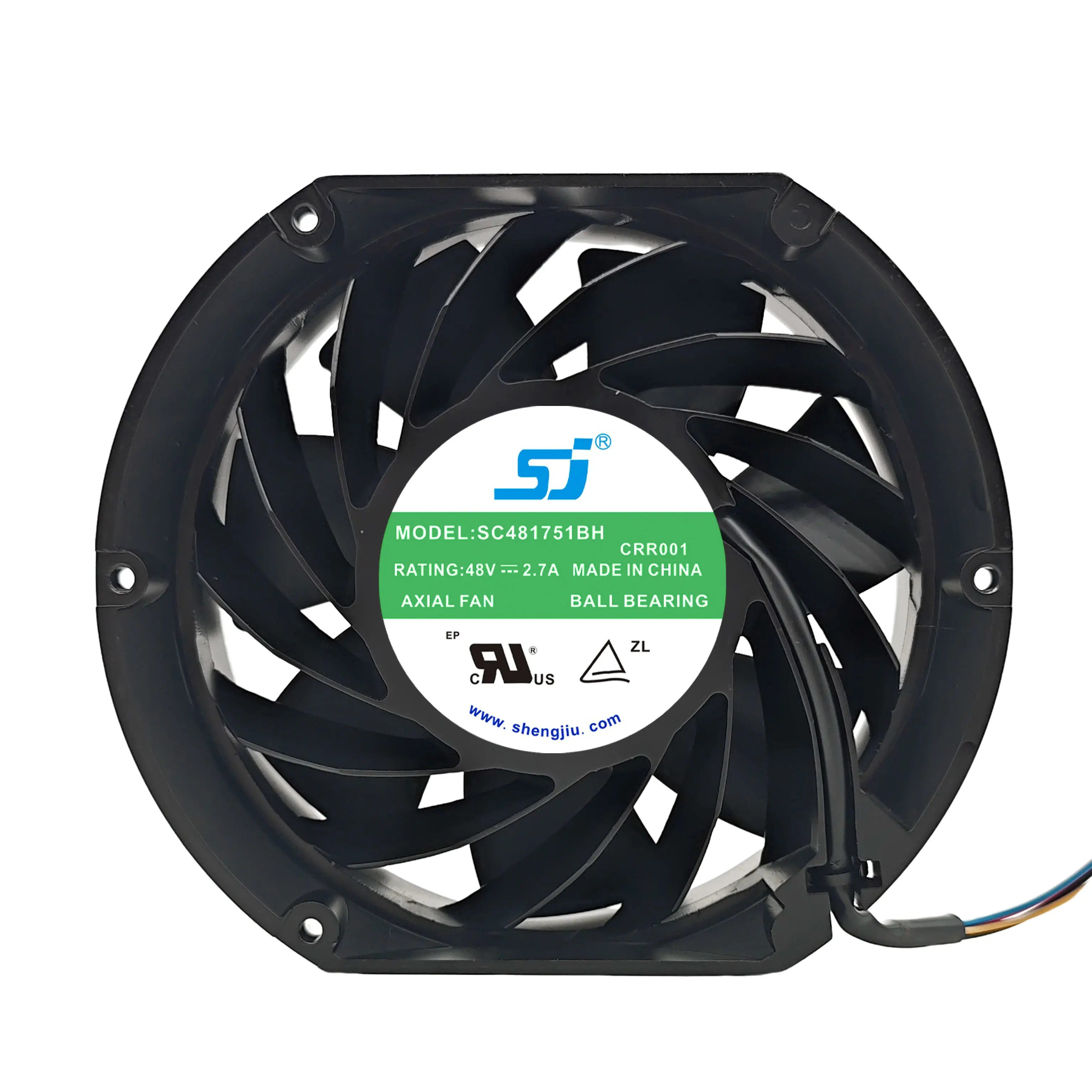 SC481751BH DC 48V 2.7A 172x150x51mm 4-Wire Cooling Fan