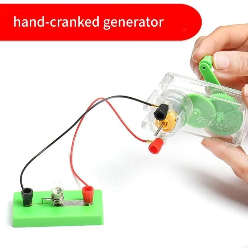 Hand Crank Generator Model Kits Generator Motoret voor school Physics Study 24BB