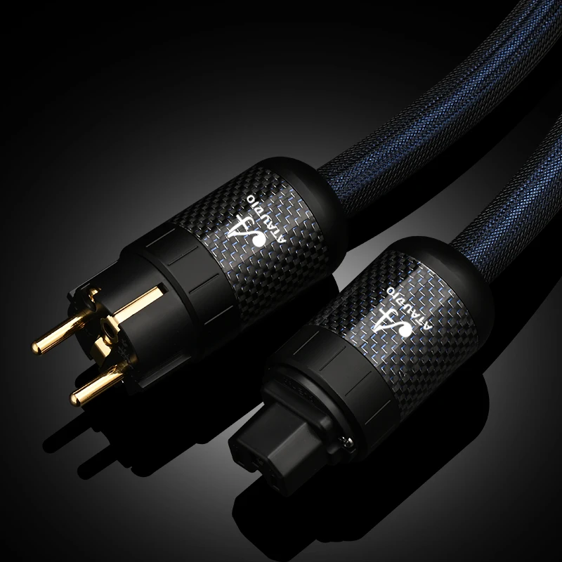 Ataudio Sterling silber hifi au/us/eu hochreines Netz kabel Lautsprecher verstärker Hifi-Audio kabel Anschluss Wechselstrom kabel 5