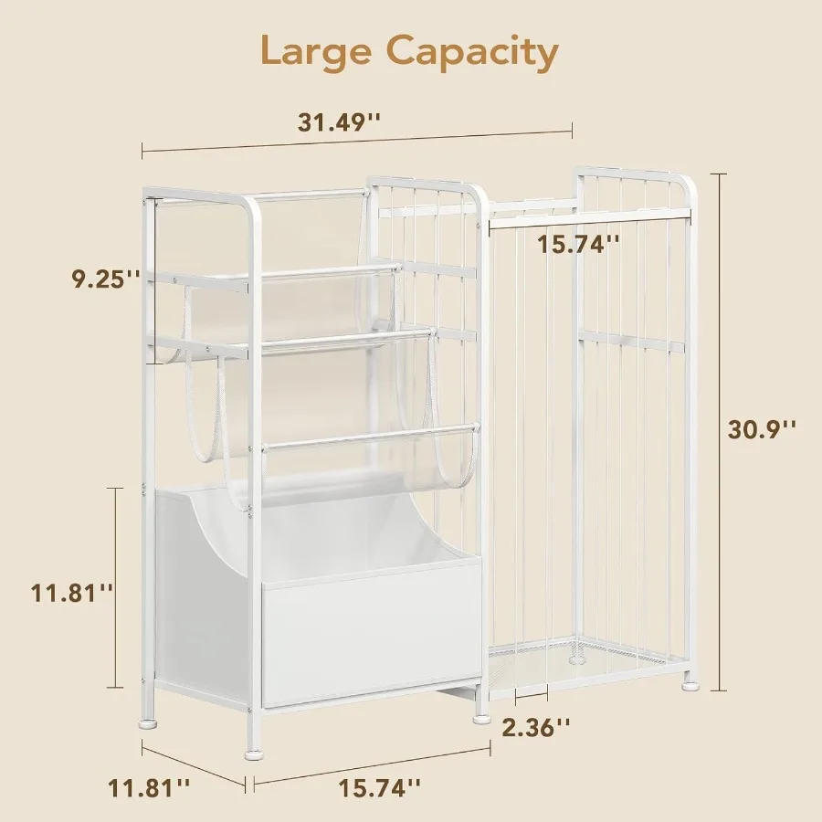 BBLIKE Bookshelf and Stuffed Animal Storage MultiFunction Nursery Book Shelves with Leather Toy Box and PVC Book Display Toy Or