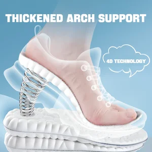 4d weiche Schuhe Stoffe, Plantarfasziitis, Bogenunterstützung, orthopädische Einsätze, Stoßdämpfersport, 1 Paar 8 Hauptverkäufe Innensohle, um das Pflanzen einfacher zu machen - №3