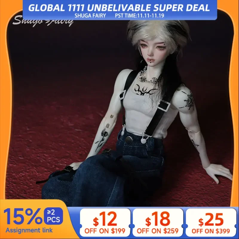 

Suxi B Bjd кукла 1/4 полный комплект Bubo Body в стиле панк-рок музыкальные игрушки для девочек смоляные шарнирные куклы Shugafairy