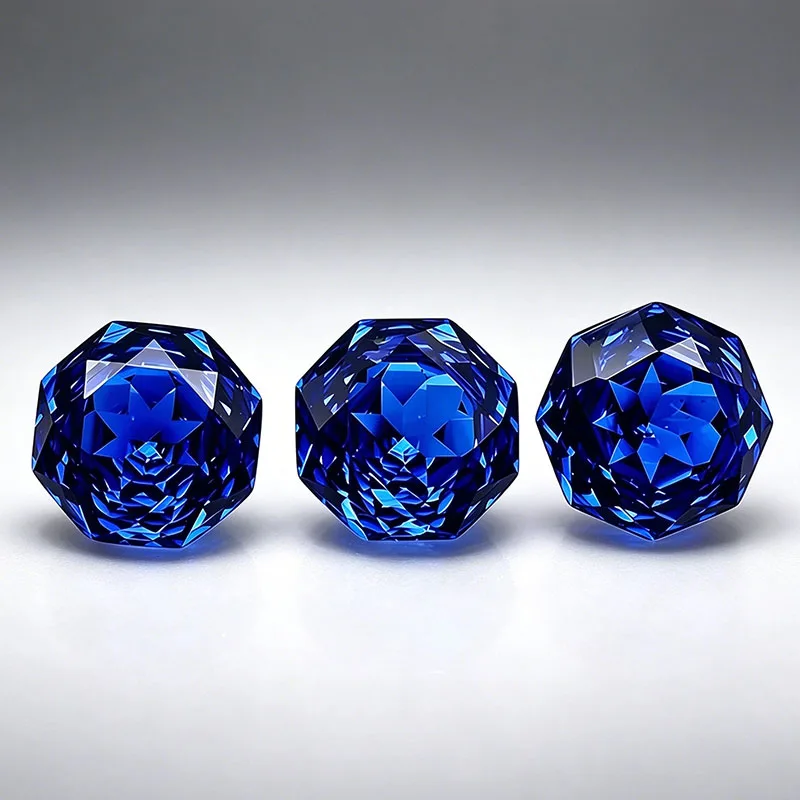 NEW Millennium Octagon Rose Cut Blue Cobalt Spinel Gemstone for Jewelry Making  Blue Spinel