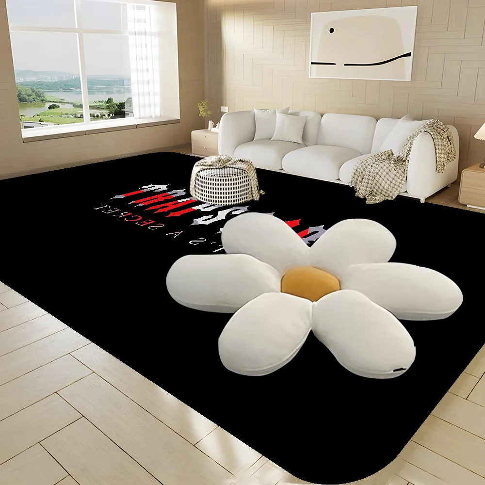 T-Trapstar Logo Bathroom Mat Anti-slip Absorb Water Long Strip Cushion Bedroon Mat Hotel Decor Mat