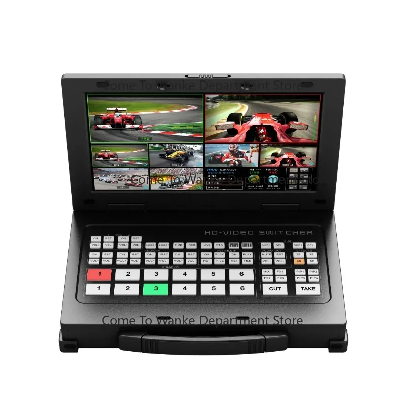 Top Sales 6 Channel HD-MI 4 Live Streaming Video Switcher for Gaming Podcasting Tv Studio Broadcasting