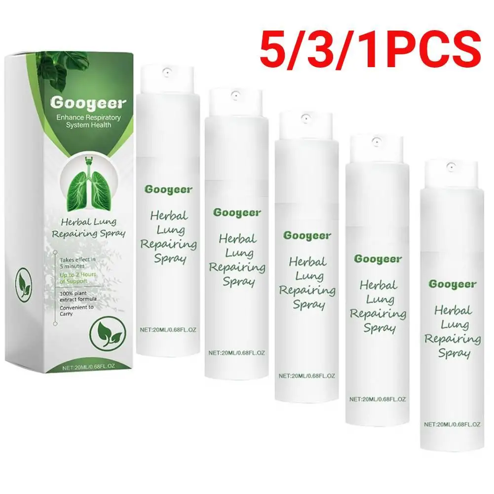 5/3/1PCS Herbal Spray Cleansing Lung Relieve Sore Throat Inflammation Nose Discomfort Non Irritating Nasal Body Care Spray