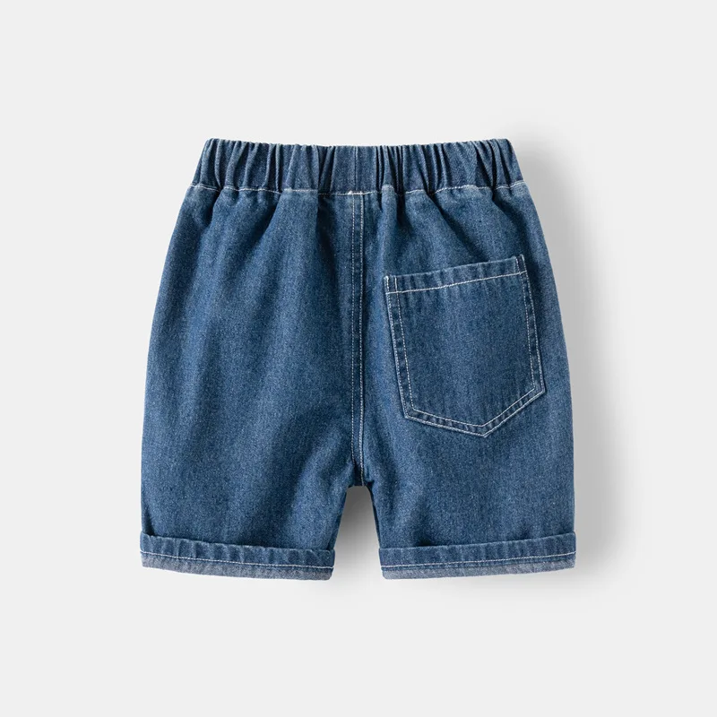 Cotton Baby Boy Denim Shorts 6 to 9 12 18 24 Months Black Child Jeans Shorts for Boys Clothes Casual Pants Summer Short Trousers