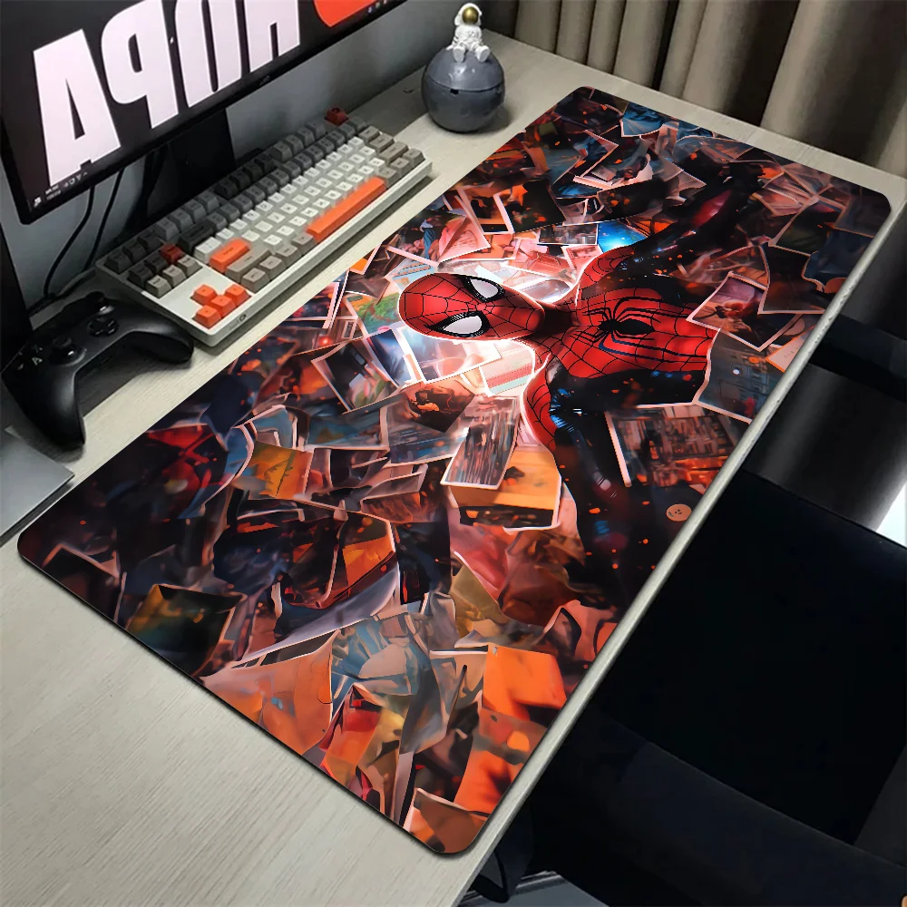 S-Spider-M-Man Mousepad Large Gaming Mouse Pad LockEdge Thickened Computer Keyboard Table Desk Mat