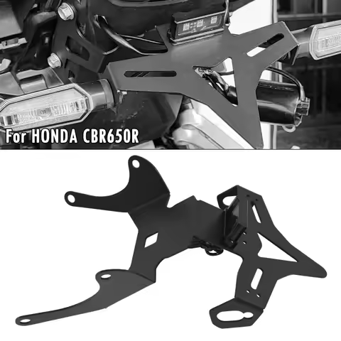 For HONDA CB CBR 650R CB650R CBR650R CB1000 Hornet SP 21-25 License Plate Holder Fender Eliminator Tail Tidy Bracket With LED