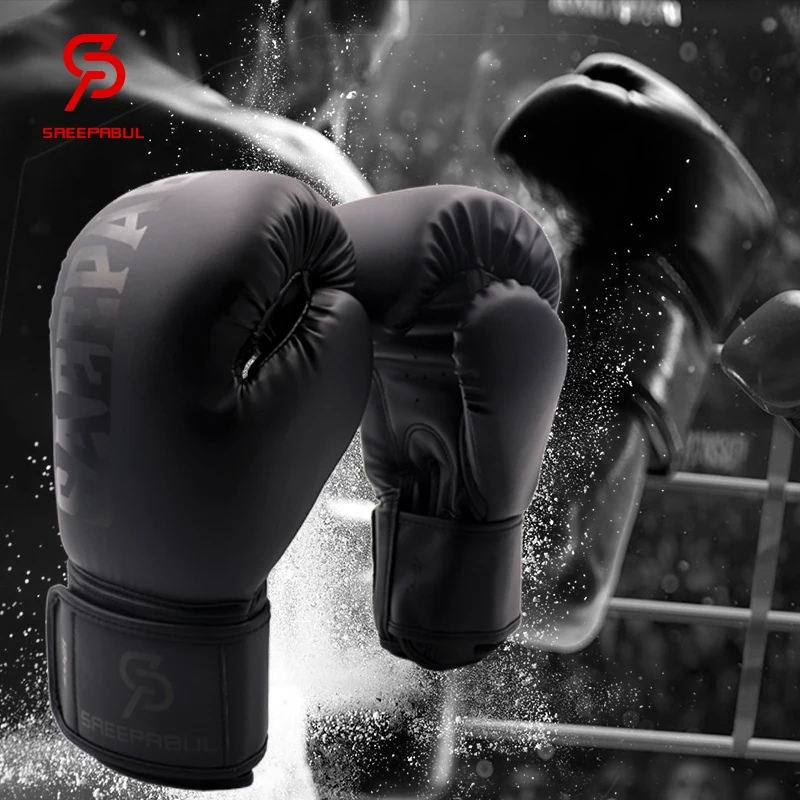 Rękawice Kick Boxing dla mężczyzn kobiet PU Karate Muay Thai Guantes De Boxeo Free Fight MMA Sanda treningowe wyposażenie dla dorosłych dzieci