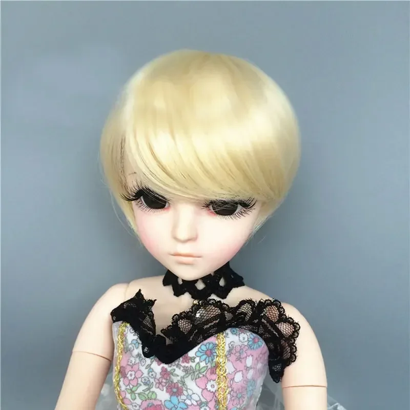 

Парик для куклы bjd jd 1/3 1/4 1/6 1/8, волосы из высокотемпературного волокна, цветные короткие волосы, парик для куклы, аксессуары для кукол