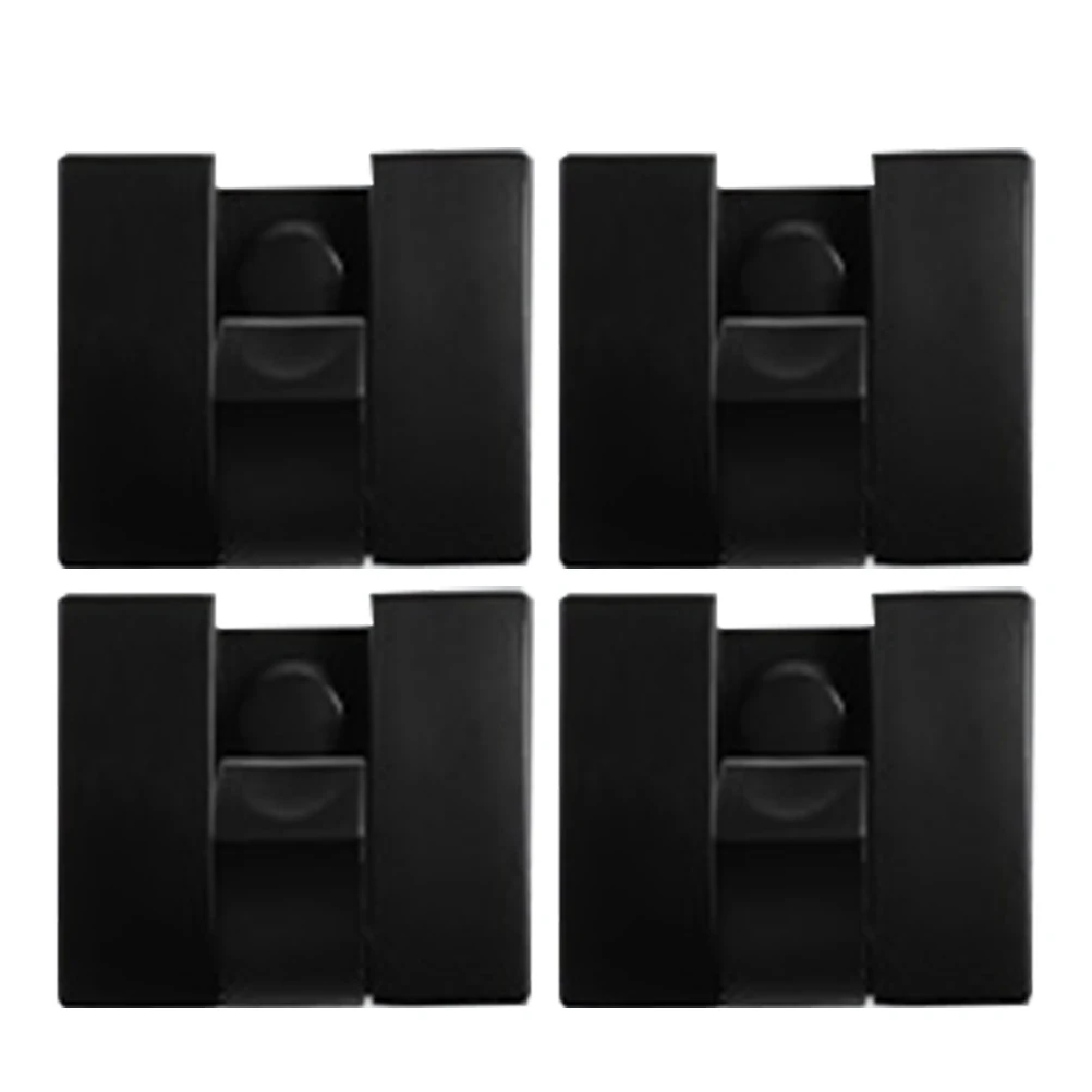 

4pcs Creative Hooks Foldable Wall-mounted Bathroom Hangers Space-saving Aluminum Modern Bedroom Kitchen Study Hallway Coats