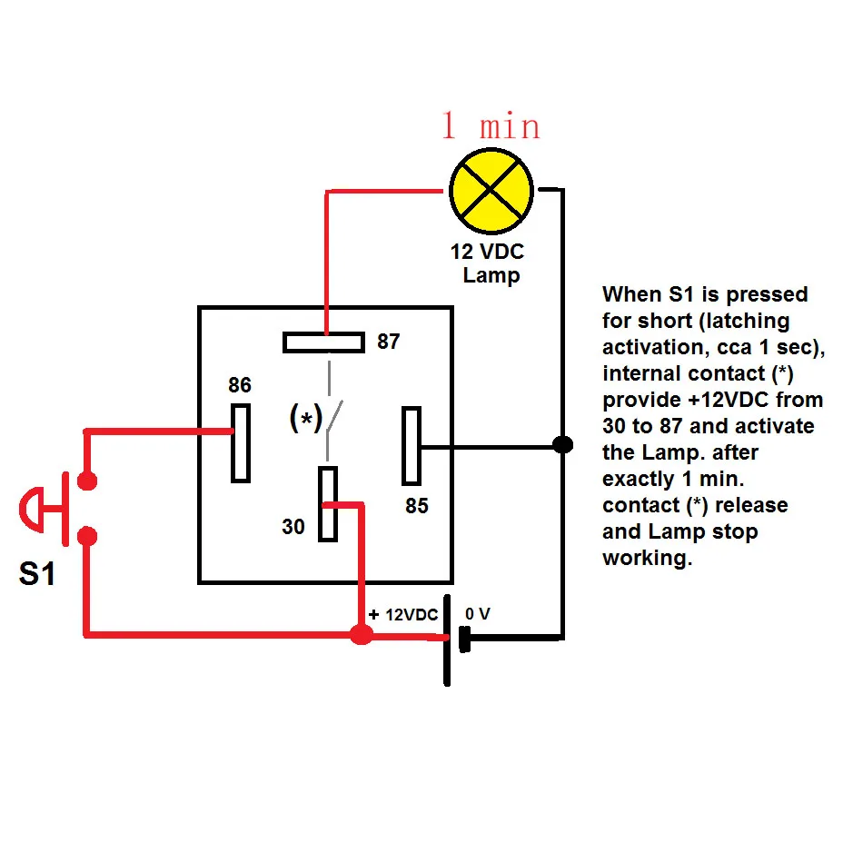 Normally Off F YS020 30A 1 minutes delay off after signal reset switch on 12V Time Delay Relay 60 second delay release off relay