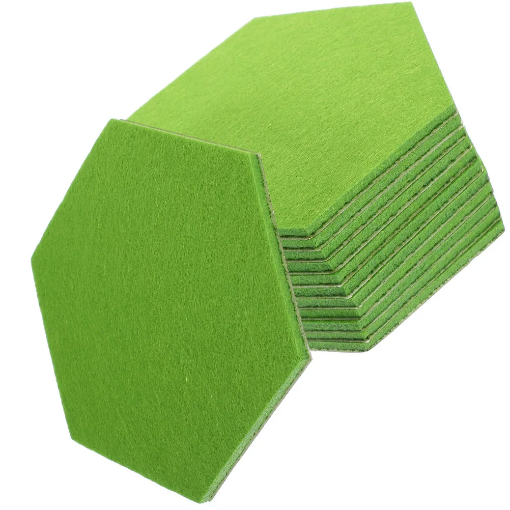 24 قطعة بلاط لباد مسدس للجدار نشرة ديكور جدار حماة عرض لوحة الرسائل مكتب الفصول الدراسية مذكرة المجلس