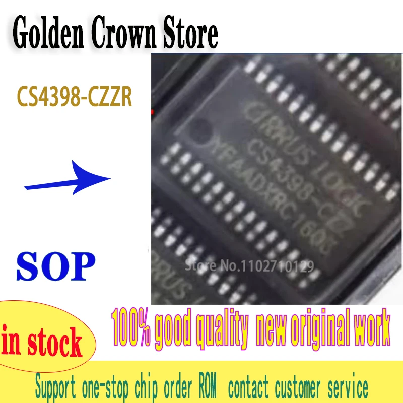 1~10pcs/lot  CS4398-CZZR CS4398-CZZ CS4398 TSSOP28 Digital to analog converter DAC Chip IC New Original