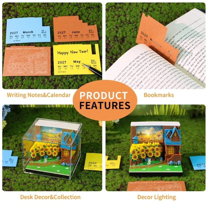 Track the Complete 2027 Year with a 247-Page Tear-Off Calendar, Writable Reminder Sheets, and a Lighted Multi-Layer D2RC
