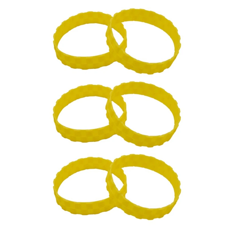 جلد إطار مضاد للانزلاق لروبوت شاو ، قطع غيار صفراء ، روبوروك S50 ، S55 ، S6 ، S5 Max ، 1S ، 2S ، T4 ، T6 ، 1C ، 6