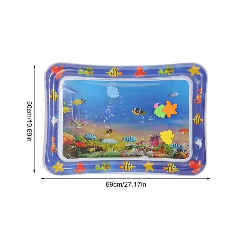 Cat Dog Sensory Water Play Mat Thickened Playing Time Water Sensor Mat Baby Play Mat Inflatable Early Education Water Cushion