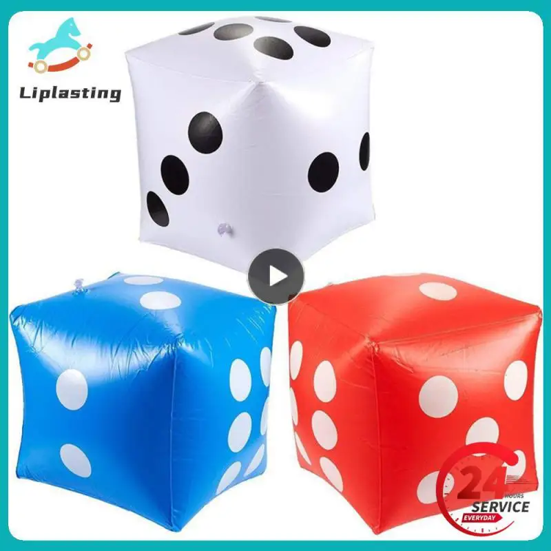 

Funny Outdoor Inflatable Dice 30*30cm Pool Party Games Entertainment Dot Diagonal Giant Child Adults Game Play Cube Toy