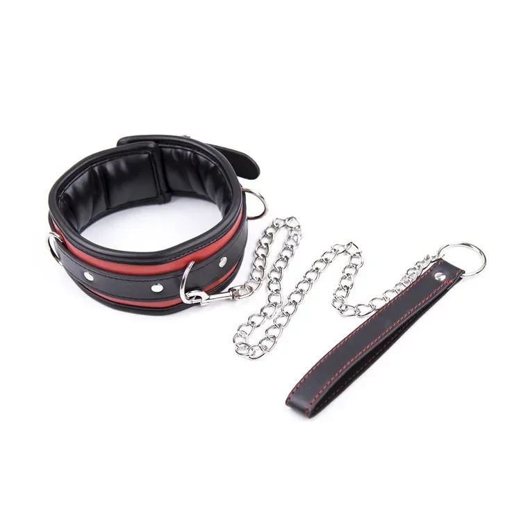 Sex Toys For Woman Faux Leather Choker Collar Chain Couple BDSM Sex Tools For Couples Adult Games Sex Products