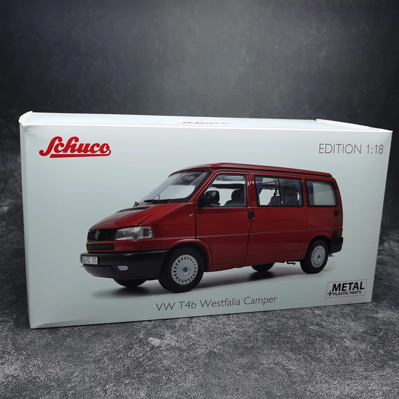 Schuco 1:18 VW T4b Westfalia Camper travel van Alloy car model static display birthday gifts for elders to collect