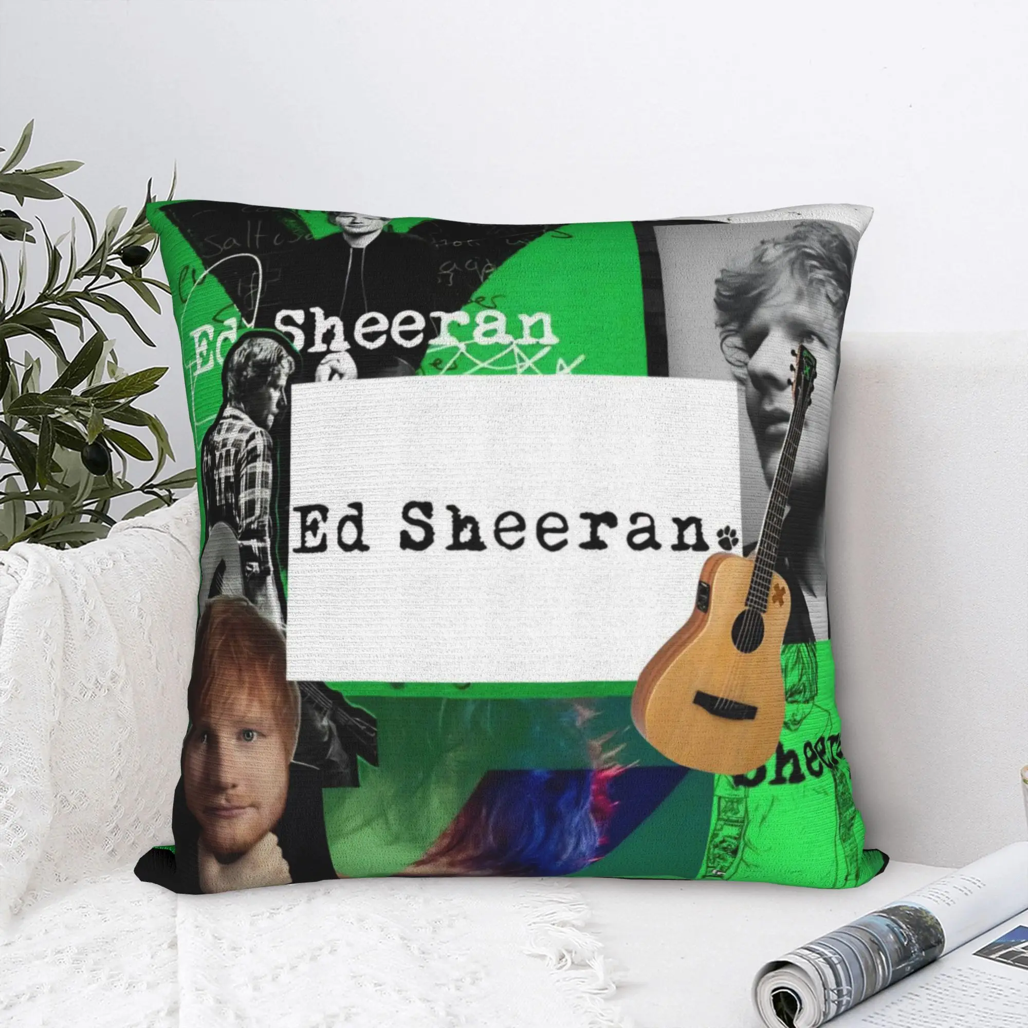 إد شيران حلقة جولة 2026 المخدة اكسسوارات غطاء وسادة مطبوعة الديكور كيس وسادة غطاء المنزل متعدد الحجم
