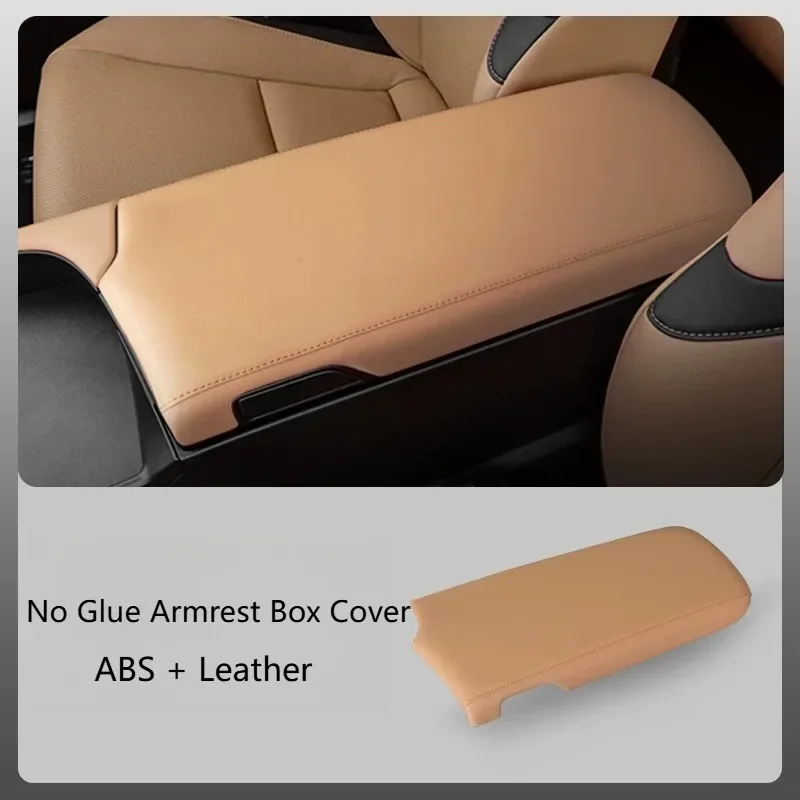 Center Console Armrest Box Cover Pad Genuine Leather Anti Scratch Precise Fit Interior Parts For Lexus ES200/260/300h 2018-2025
