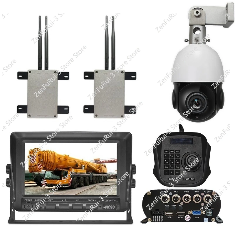 360 ° Intelligent Ball Machine Zoom Car High Definition Cloud System Construction Vehicle Tower Crane Crane Crawler Crane