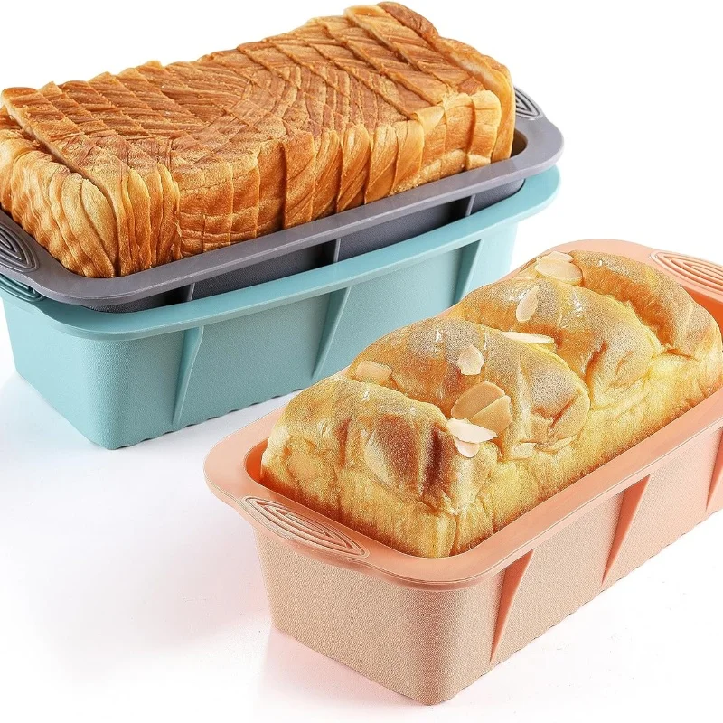 Rectangular Silicone Bread Pan Mold Loaf Toast Bread Pans Long Square Baking Mold for Dishes