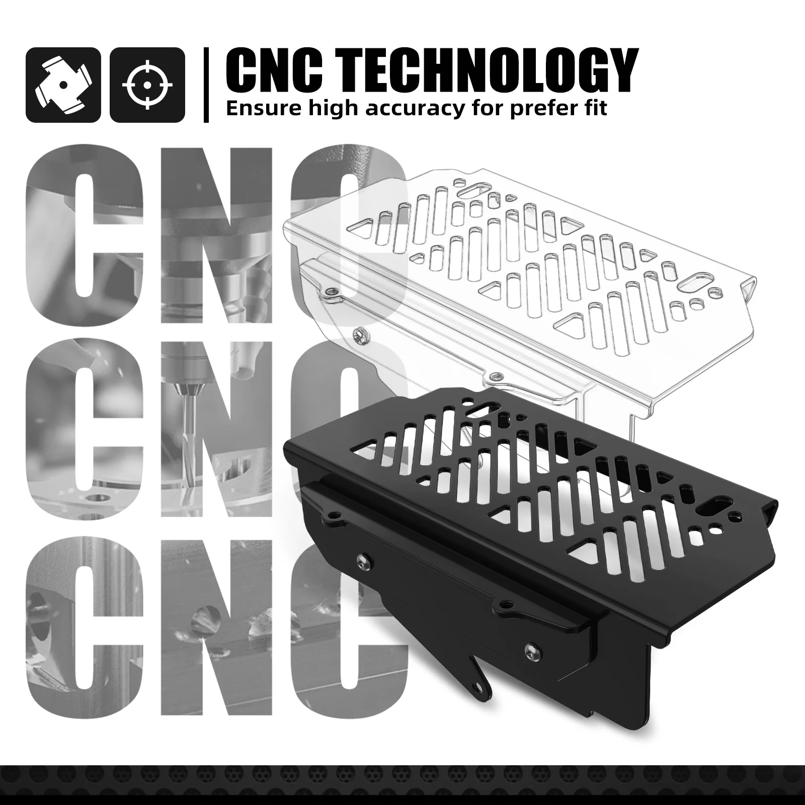 NICECNC Für KTM EXC 300 2017-2019 Kühlergrillschutz Grillprotektor Für KTM EXC-F 350 SX 125 SXF 450 XCW TPi Husqvarna TE300 – Detail 4