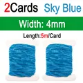 2pcs Sky Blue 4mm
