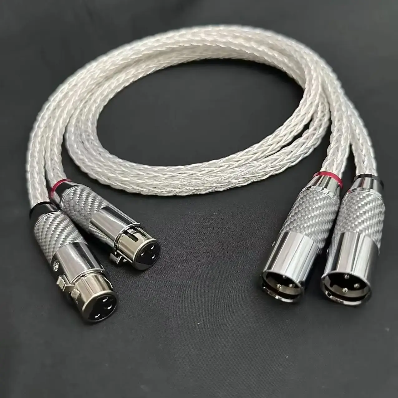 

Pair 8AG Single Crystal CopperXLR Audio cable XLR Balance wire Fever Grade Audio Balance Cable CD Amplifier XLR Balanced Audio C