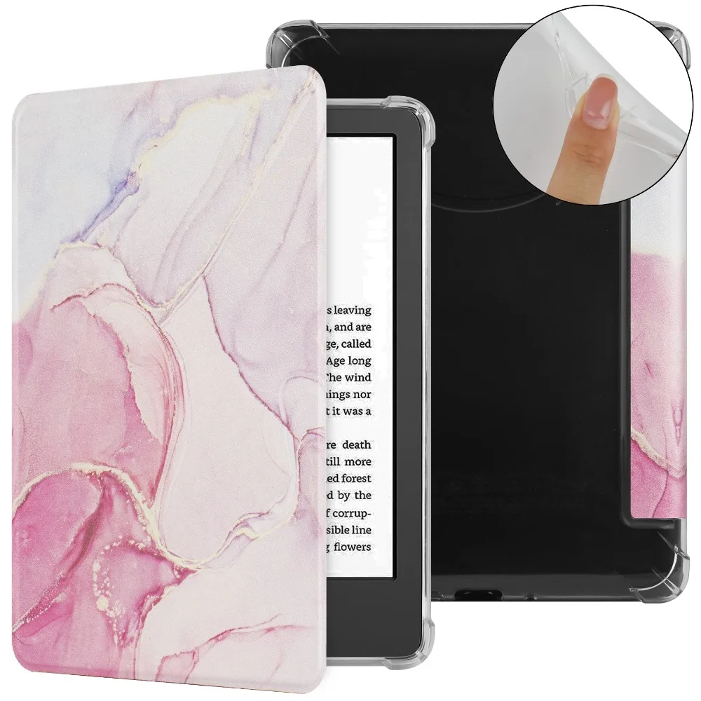 

Auto Wake/Sleep e-Reader Case Shockproof Wear Resistant C2V2L3 Shell for Kindle Basic 2024/2022 (11/12th Generation)
