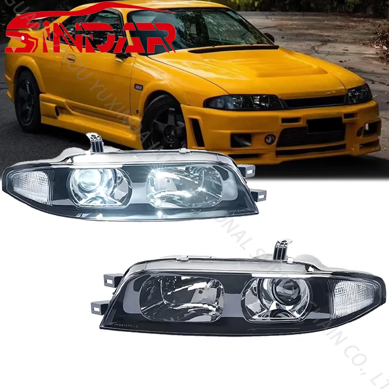 المصباح الأمامي لنيسان سكايلاين R33 GTS GTST 1993-1996 Series 1 & Series 3 (ليست لـ GTR) LED مصباح الرأس 93-96 1993 1996