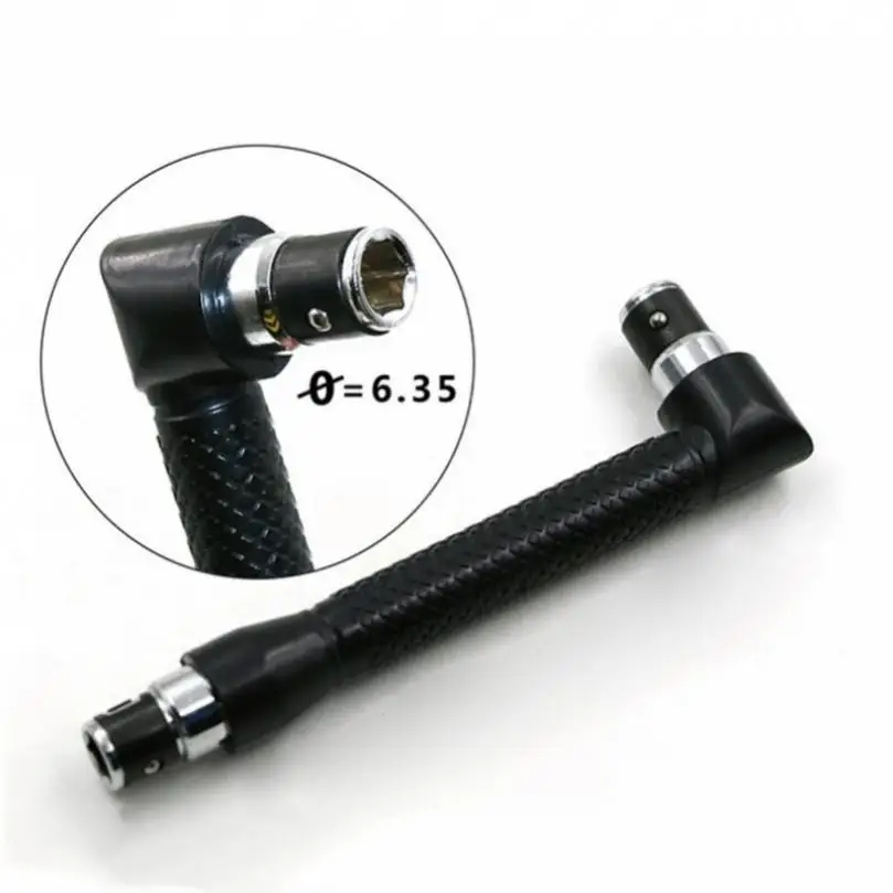 1/4 Inch Hex Socket Two Way L Shape Screwdriver Bit Double Head Hand Ratchet Wrench Tools for Connect Sockets or Screwdriver Bit