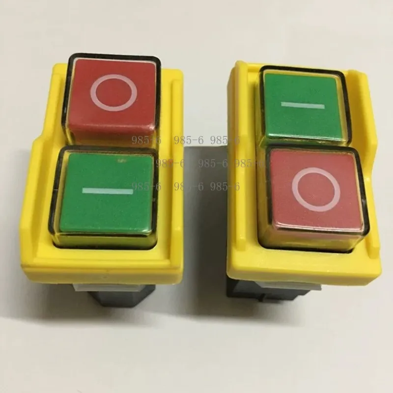 DZ04 Waterproof Electromagnetic Switch, 4Pins ON OFF Push Button for Grinding Machine, 250VAC 8(6)A